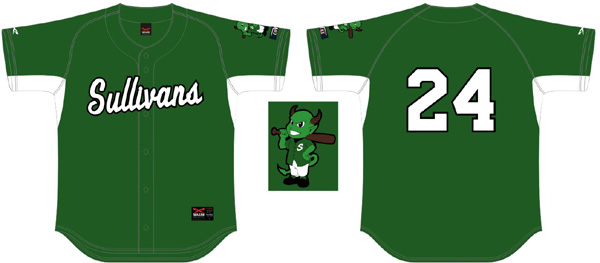 Sullivans/Grünes Devils-Trikot: Flatback-Netz