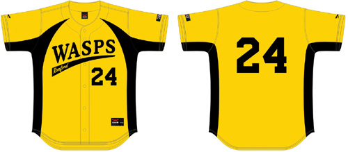 Camisa Romford Wasps,  FlatBack Mesh: amarilla