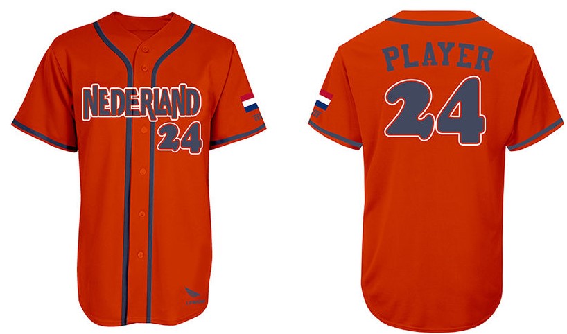 Jersey Netherlands Olympic Games Athens, Orange: Flatback Mesh