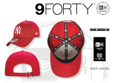 New Era Custom Team Caps: 9Forty Verstelbaar