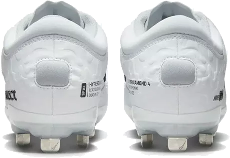 Nike Hyperdiamond 4 Elite Metal, Donne: Bianco/Nero