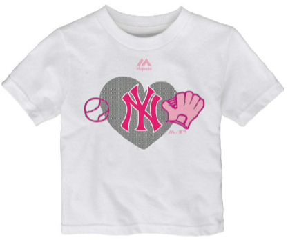 Girls Just Love Baseball T-Shirt: Yankees Wit