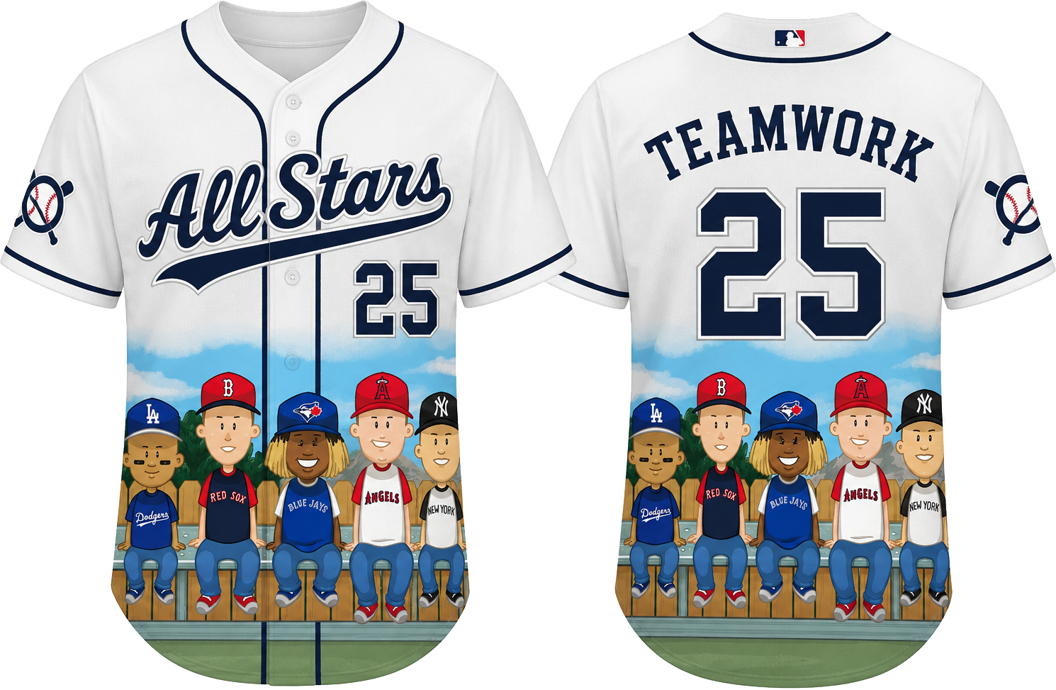 Party Jersey Mesh: Backyard