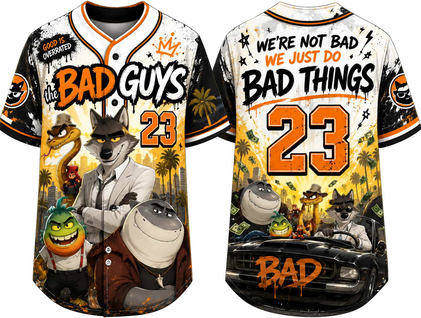 Party Jersey Mesh: Bad Guys