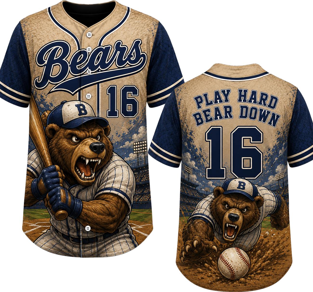 Party Jersey Mesh: Bears