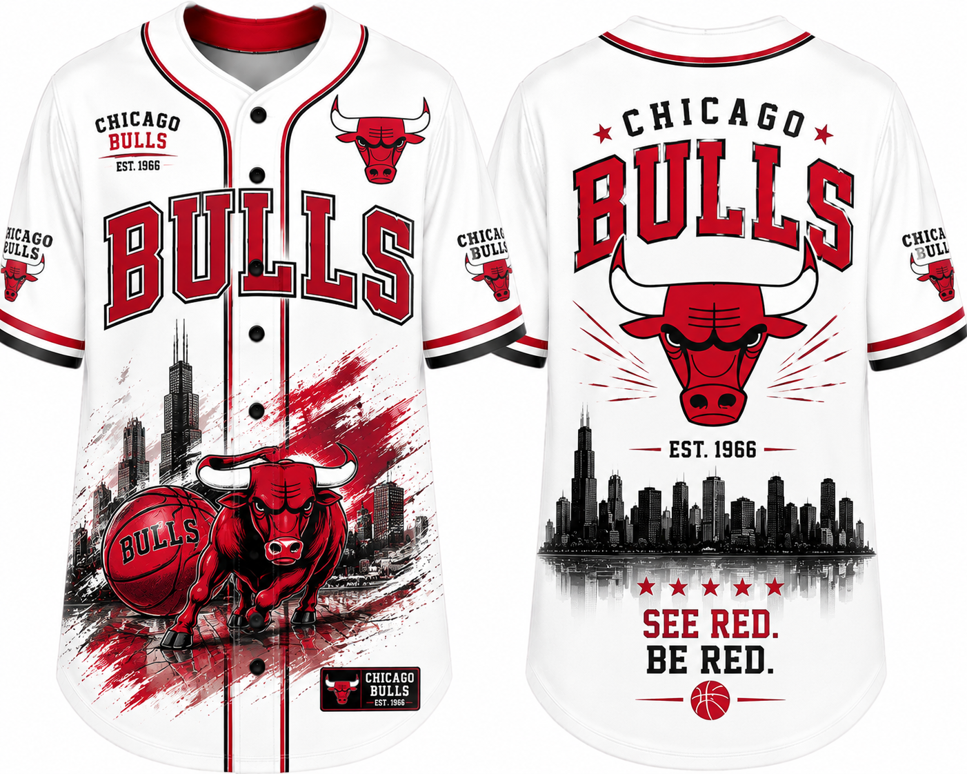 Party Jersey Mesh: Bulls 2