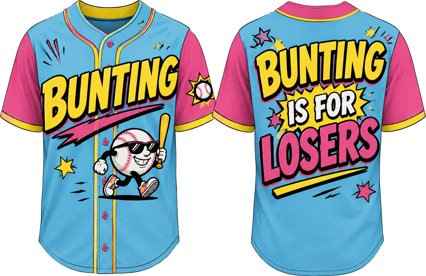 Party Jersey Mesh: Bunting