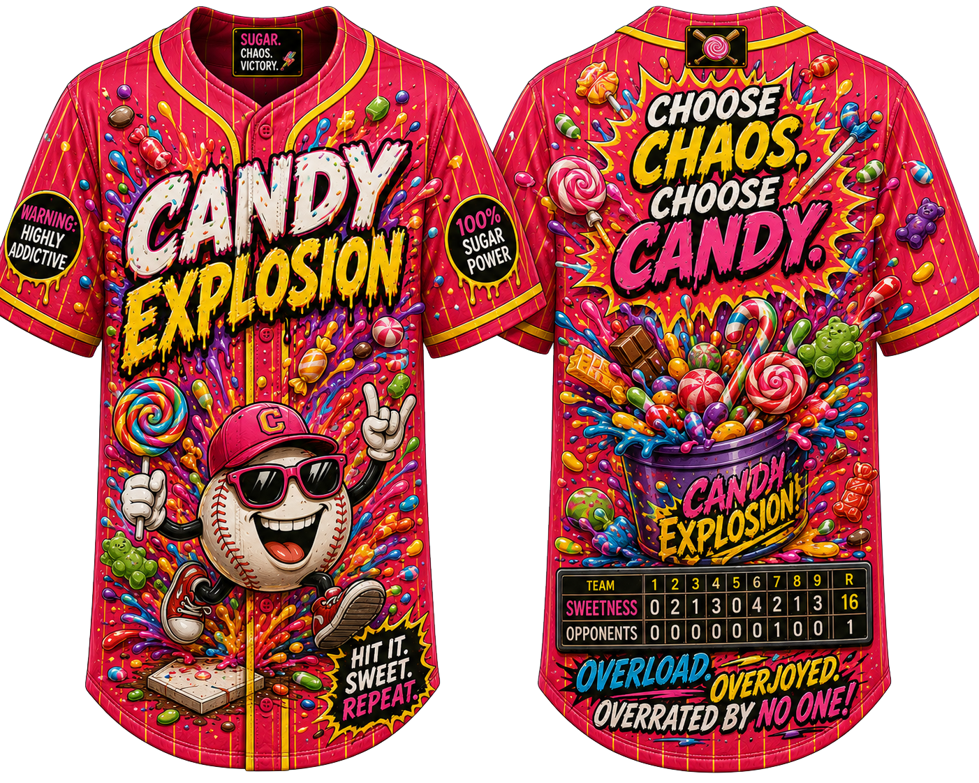 Party Jersey Mesh: Candy