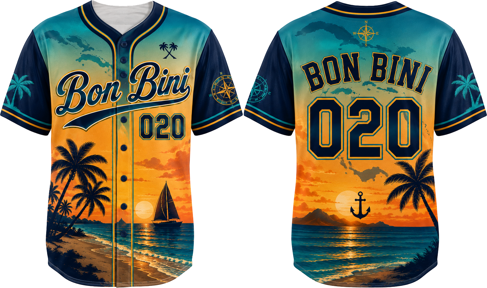 Party Jersey Mesh: Caribbean