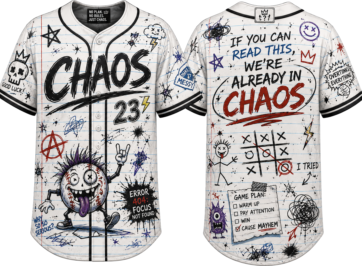 Party Jersey Mesh: Chaos