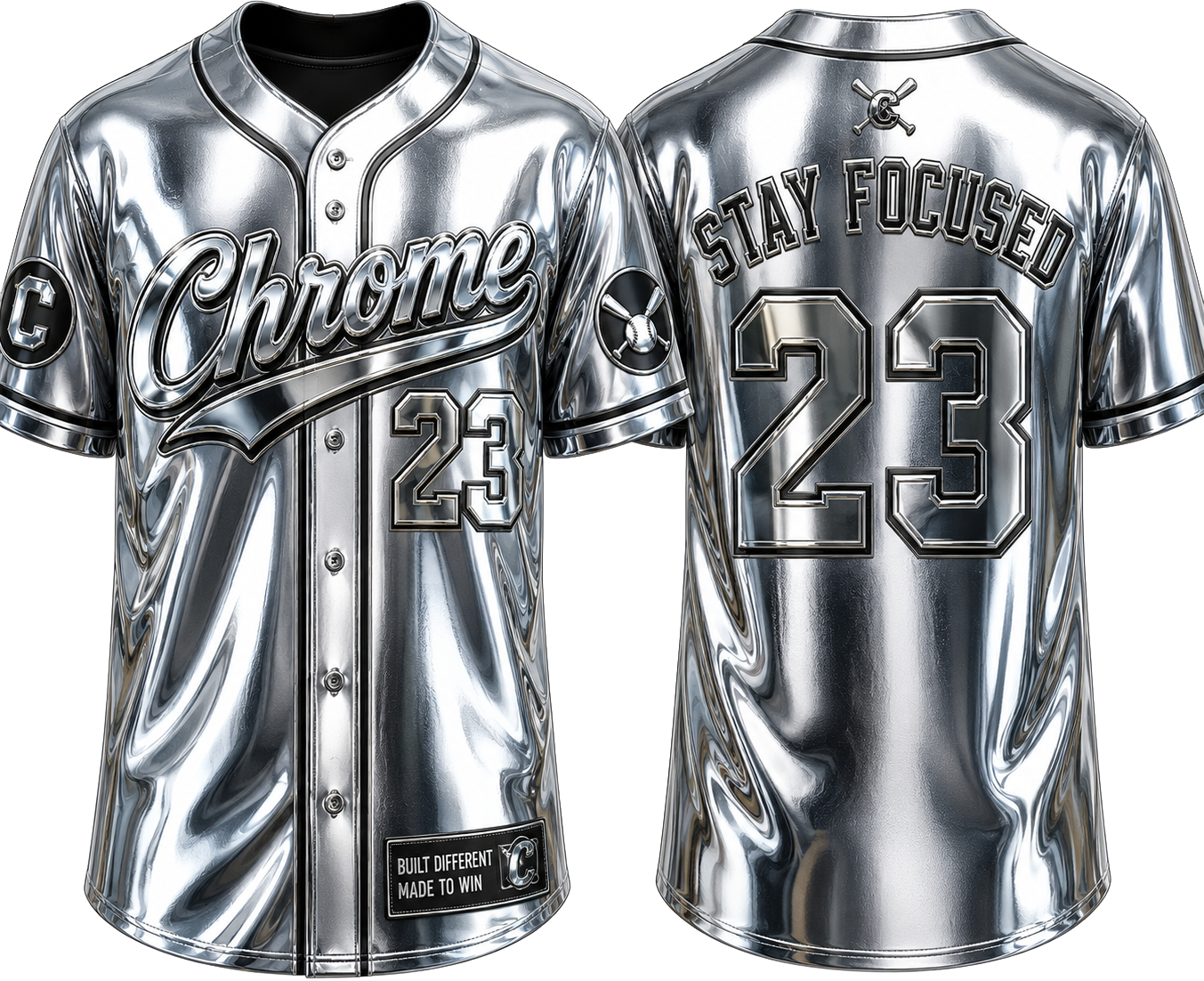 Party Jersey Mesh: Chrome