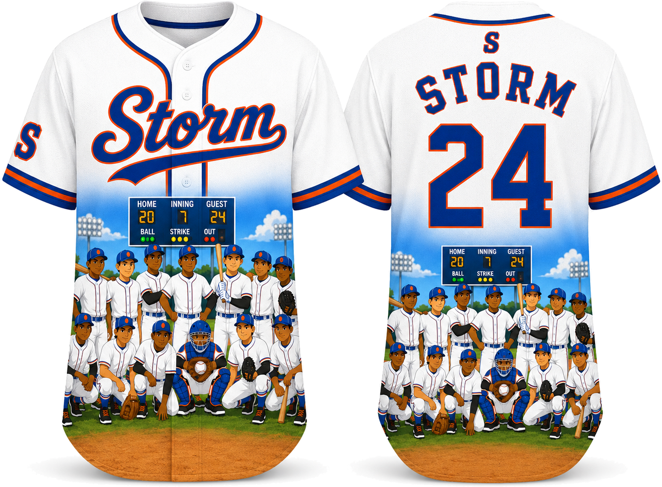 Party Jersey Mesh:
