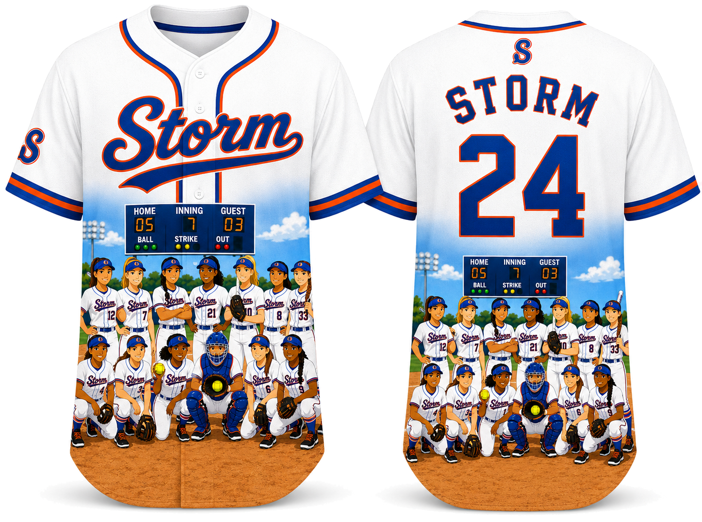 Party Jersey Mesh: