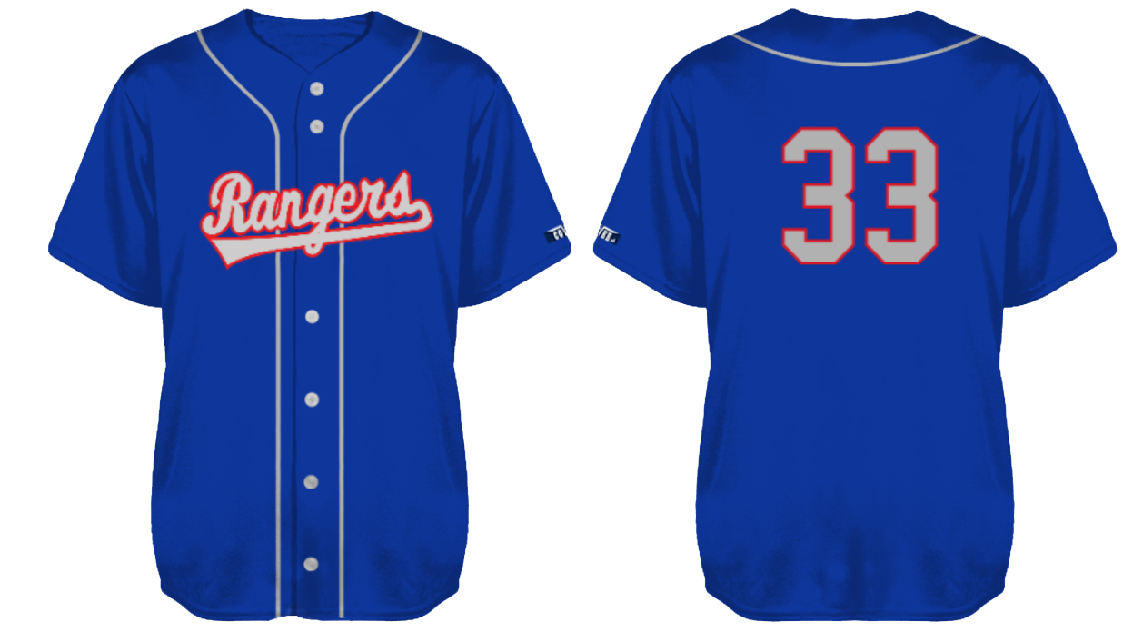 Rangers Schagen Trikot, Polyester (Aktualisiertes Logo)