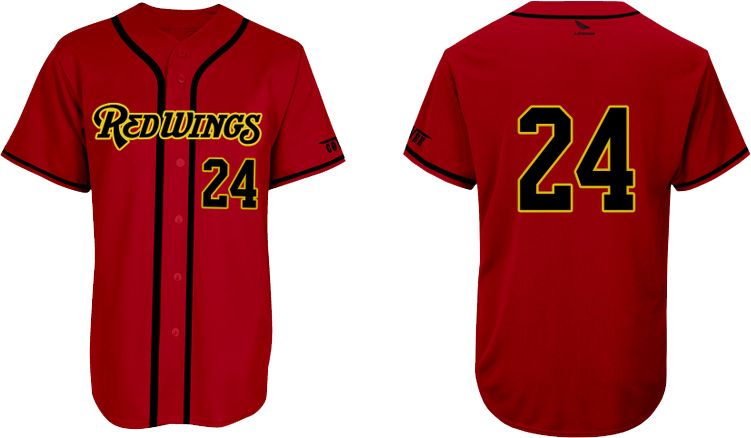 Rennes Redwings Shirt, Rood: Flatback Mesh