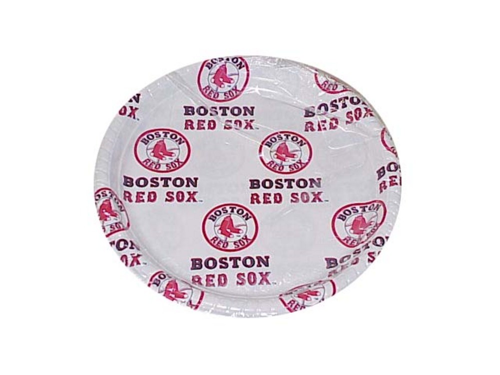Kunststoffteller, Satz mit 12 Stück: Red Sox