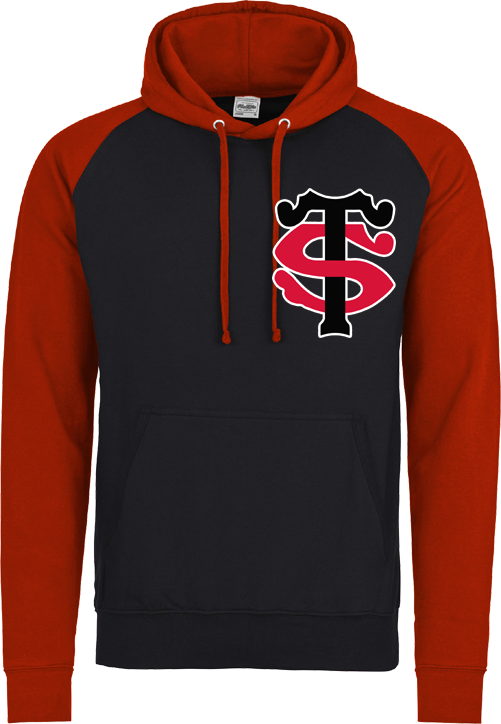 Stade Toulousain Kontrast-Kapuzenpullover