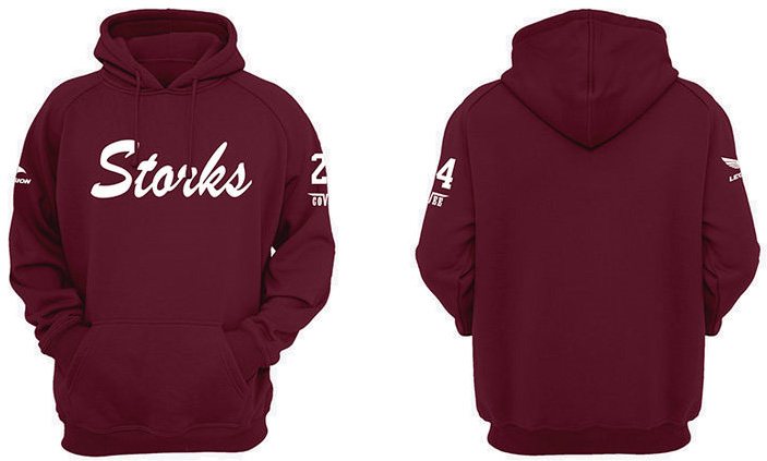 Storks Hoodie Bordeaux