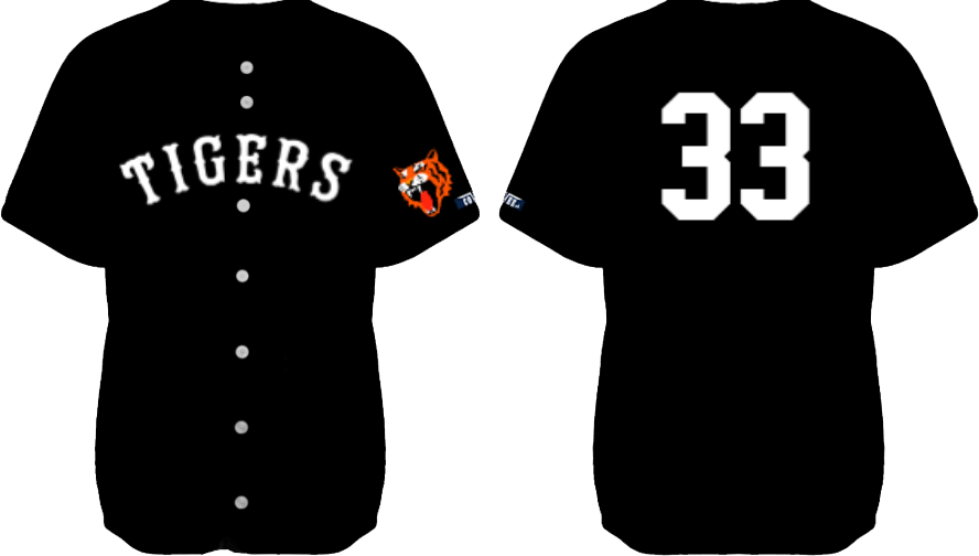 Tampere Tigers Trikot Schwarz: Flatback Mesh