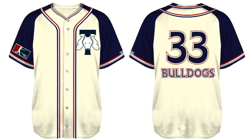 Trondheim Baseballklubb Jersey, Cream: Flatback Mesh
