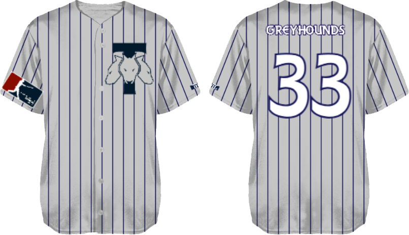 Trondheim Baseballklubb Jersey, Pinstripe: Flatback Mesh