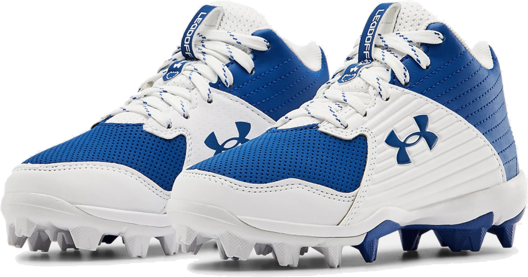 Underarmour Leadoff Mid 3023448-400: Weiß/Royal