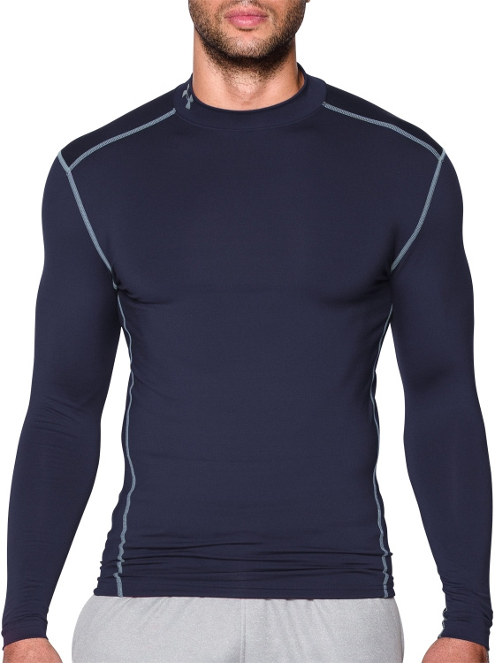 UnderArmour ColdGear Compression Mock: azul marino