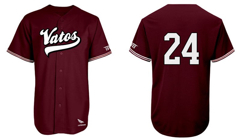 Vatos Shirt: Bordeaux
