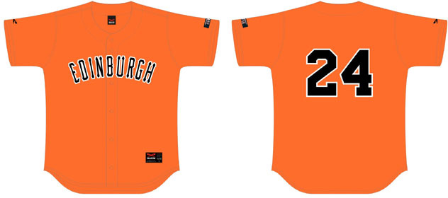 Edinburgh Jersey Orange: Flatback Mesh