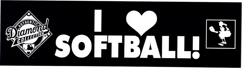 Adesivo: I Love Softball