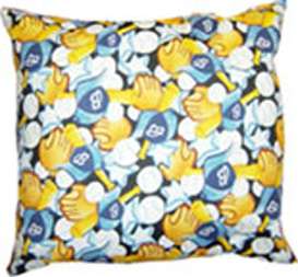 Almohada con dibujos de Bolas / bates/guantes