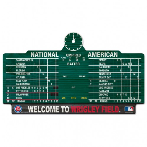 Cubs Scorebord Houten Bord