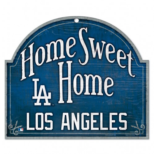 Holzschild Home Sweet Home, Dodgers