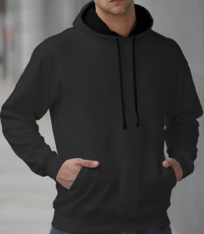 Capuchon Sweater 2 Kleuren: Donker Grijs/Zwart