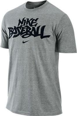 Nike T-Shirt Script Grau